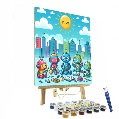 Imaginative Robot World Numbered Painting Kits