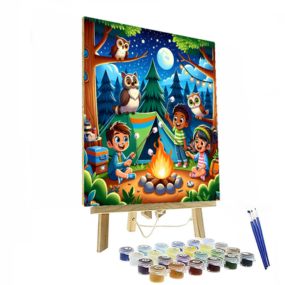 Joyful Camping Trip Paint By Number