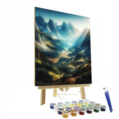 Majestic Peaks And Valleys Painting By Numbers Kit