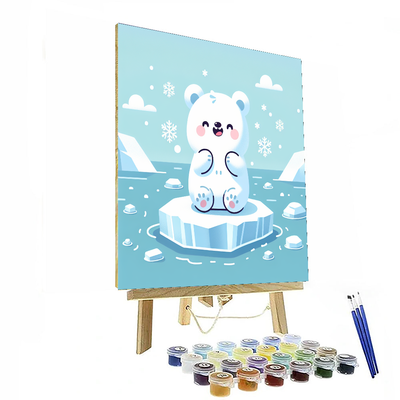 Cuddly Arctic Bear Paint By Numbers Kits