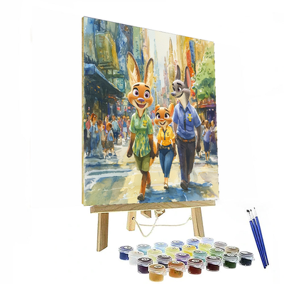 Zootopia's City Adventure - Disney Inspired Paint By Numbers Kits