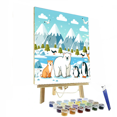 Arctic Animal Adventures Paint By Numbers Art