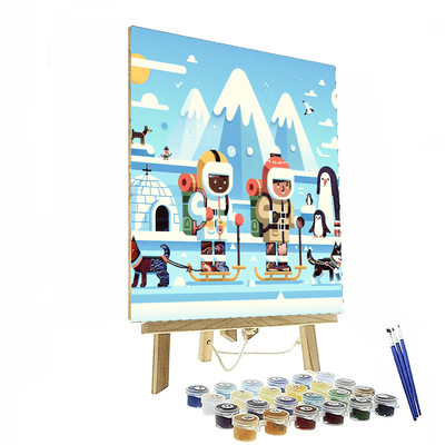 Polar Expedition Mission Painting Number Kit