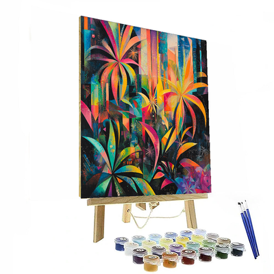 Wassily Kandinsky Inspired Expressionist Urban Jungle  Paint By Numbers Kits