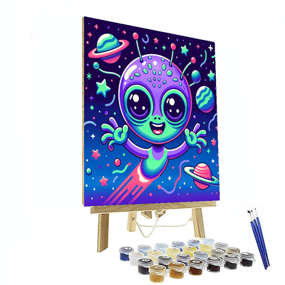 Adventurous Alien Painting Number Kit