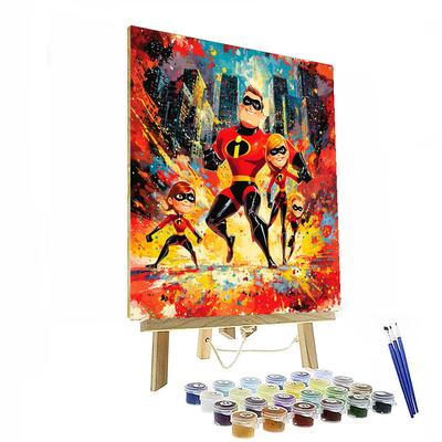 The Incredibles Superhero Training - Disney Inspired Number Painting