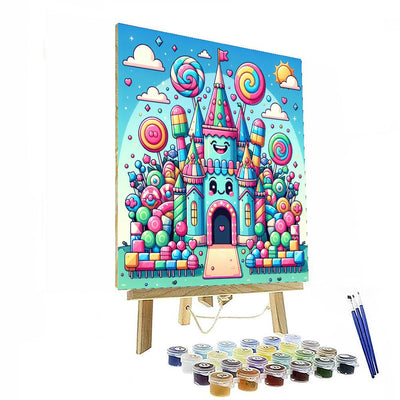 Bouncy Candy Castle DIY Paint By Numbers