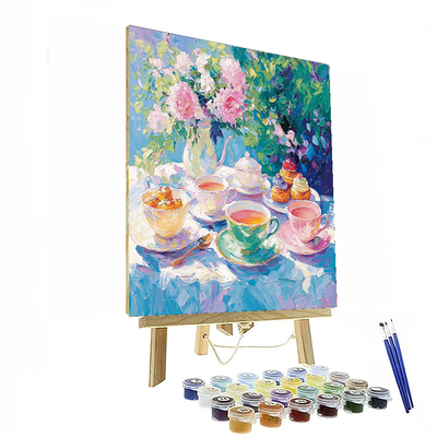 Pierre-Auguste Renoir Inspired Artistic Tea Time  DIY Paint By Numbers