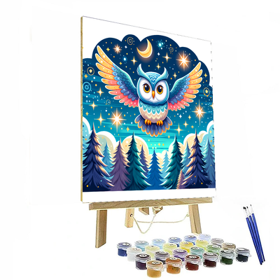 Moonlit Owl Adventure Painting By Numbers Kit