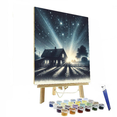 Starry Countryside Night Paint By Numbers