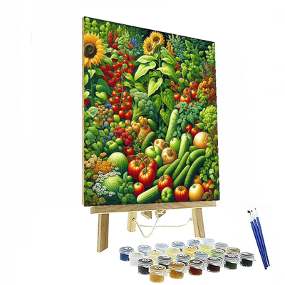 Colorful Garden Harvest Numbered Painting Kits