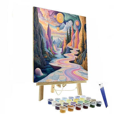 Salvador Dali Inspired Time And Space  Paint By Numbers Kits