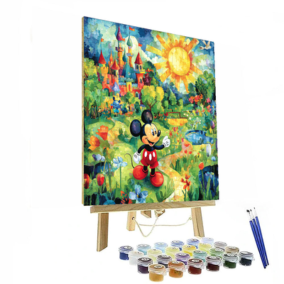 Mickey Mouse's Adventure - Disney Inspired Paint By Numbers Art