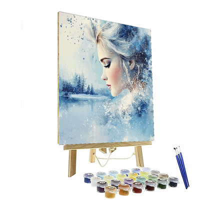 Elsa's Enchanted Winter Wonderland - Disney Inspired Number Painting