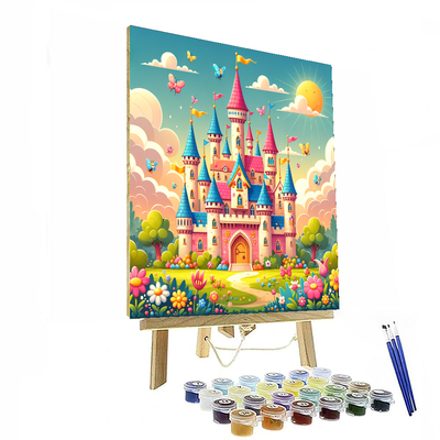 Colorful Fairytale Castles Paint By Color