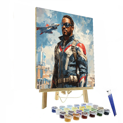 Anthony Mackie: The Unbreakable Spirit Of Falcon Painting By Numbers Kit