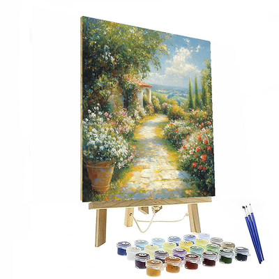 John Constable Inspired Vibrant Pathway  Paint By Numbers Kits