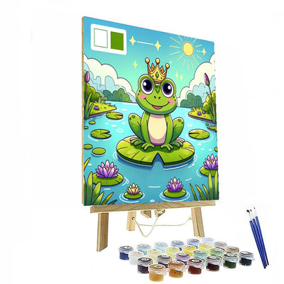 Happy Frog Prince Number Painting