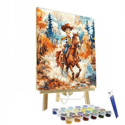 Woody's Cowboy Roundup - Disney Inspired Number Painting