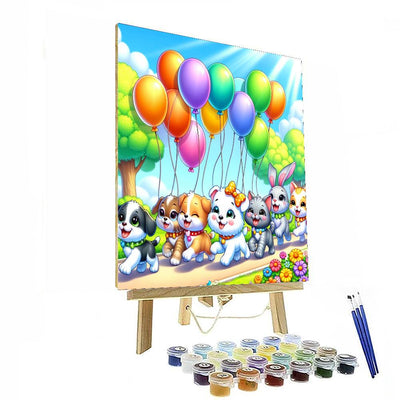 Super Cute Pet Parade Numbered Painting Kits