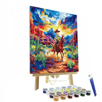 Woody's Wild West Adventure Room Art - Disney Inspired Paint By Numbers Art