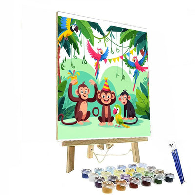 Jungle Jungle Jubilation DIY Paint By Numbers