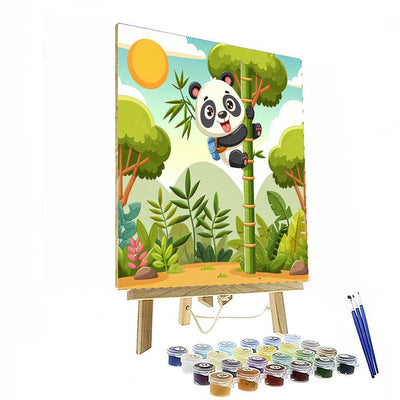 Cheerful Adventure Panda DIY Paint By Numbers