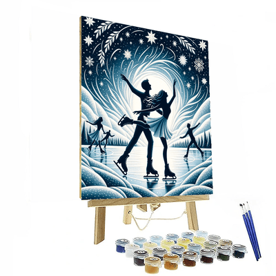 Starry Night Skaters Painting By Numbers Kit