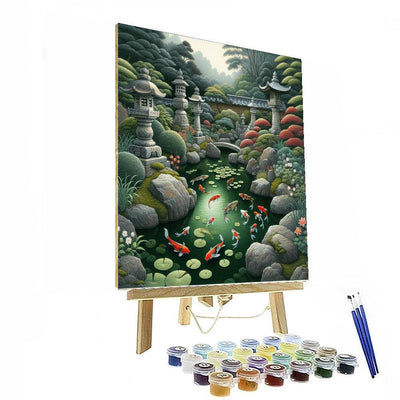 Secluded Japanese Garden DIY Paint By Numbers