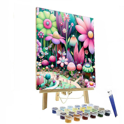 Fantasy Floral Wonderland Paint By Numbers