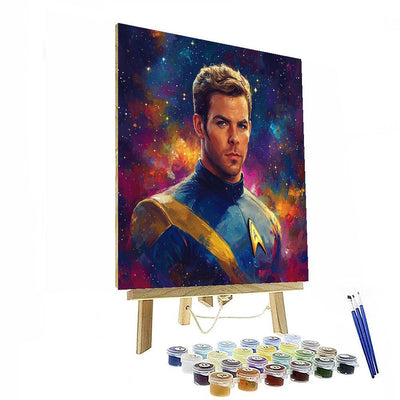 Chris Pine: The Charismatic Captain Of Adventures Number Painting