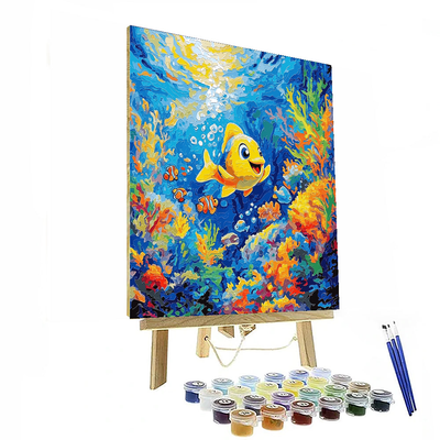 Flounder's Ocean Exploration - Disney Inspired Numbered Painting Kits