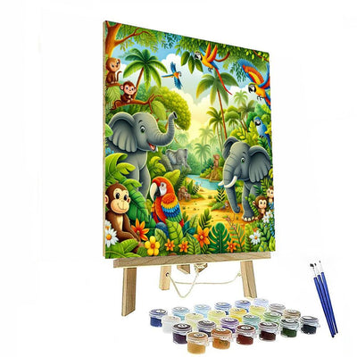 Vibrant Animal Kingdom Numbered Painting Kits