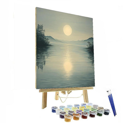 Zhao Mengfu Inspired Elegance Of Lunar Reflections  Paint By Number