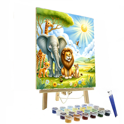 Animal Safari Paint By Color