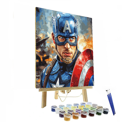 Chris Evans: The Heart Of The Captain America DIY Paint By Numbers