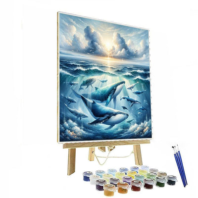 Whale Migration Spectacle Painting Number Kit