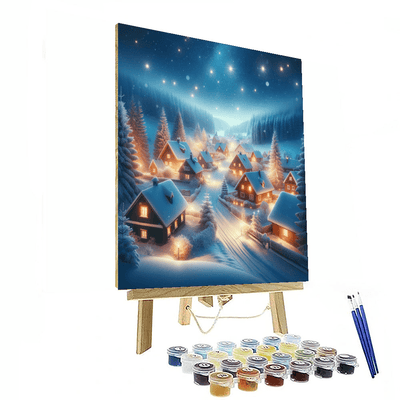 Magical Winter Night Paint By Color