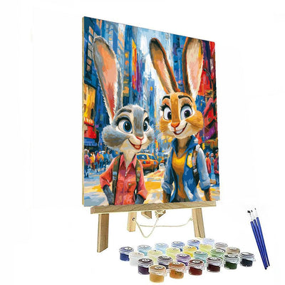 Zootopia City Exploration - Disney Inspired DIY Paint By Numbers