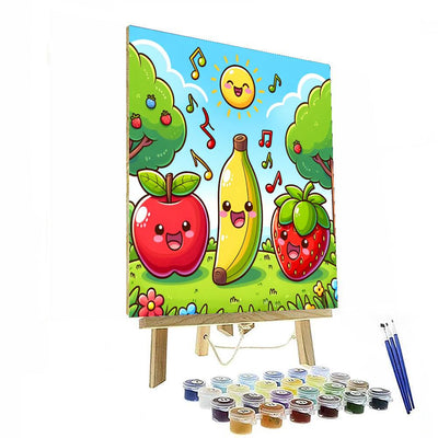 Silly Singing Fruit DIY Paint By Numbers