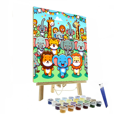 Fun Animal Parade Paint By Number