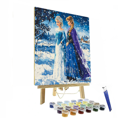 Frozen Winter Wonderland - Disney Inspired Painting By Numbers Kit