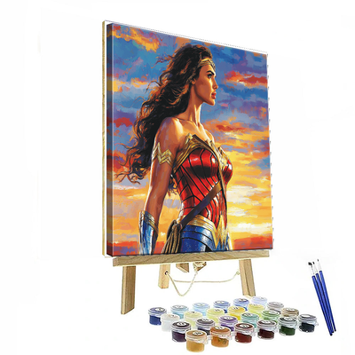 Gal Gadot: Wonder Woman's Warrior Heart Painting Number Kit