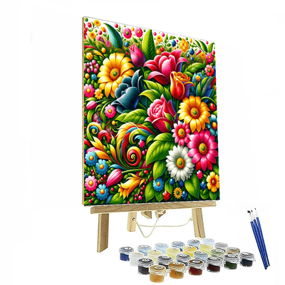 Joyful Garden Fiesta DIY Paint By Numbers