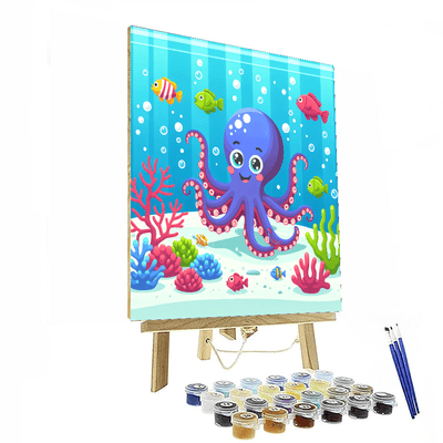 Giggling Octopus Numbered Painting Kits