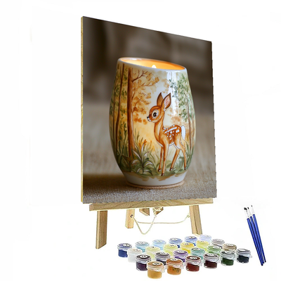 Bambi Forest Serenity Nightlight - Disney Inspired Number Painting