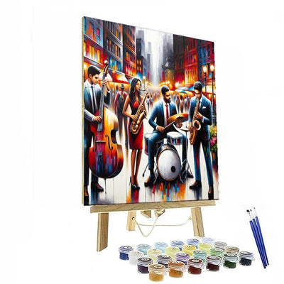 Vibrant Urban Jazz Painting By Numbers Kit