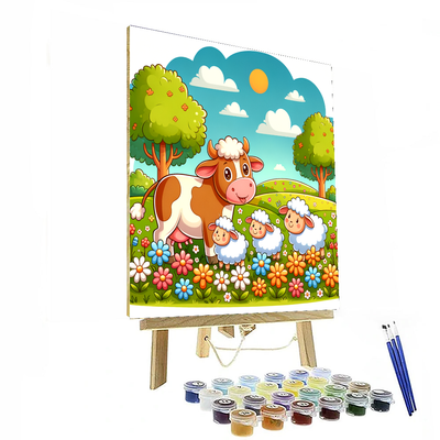 Sunny Day In The Countryside Number Painting