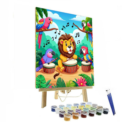 Wild Jungle Band Painting Number Kit