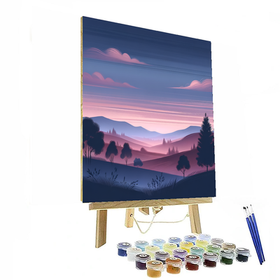 Twilight Serenity Number Painting